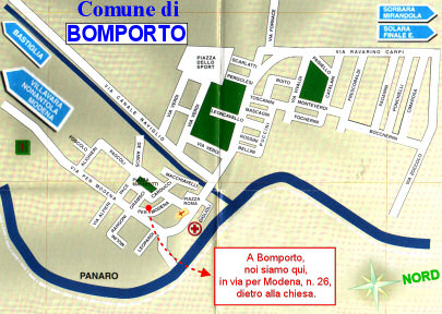 Visualizza mappa comune di Bomporto